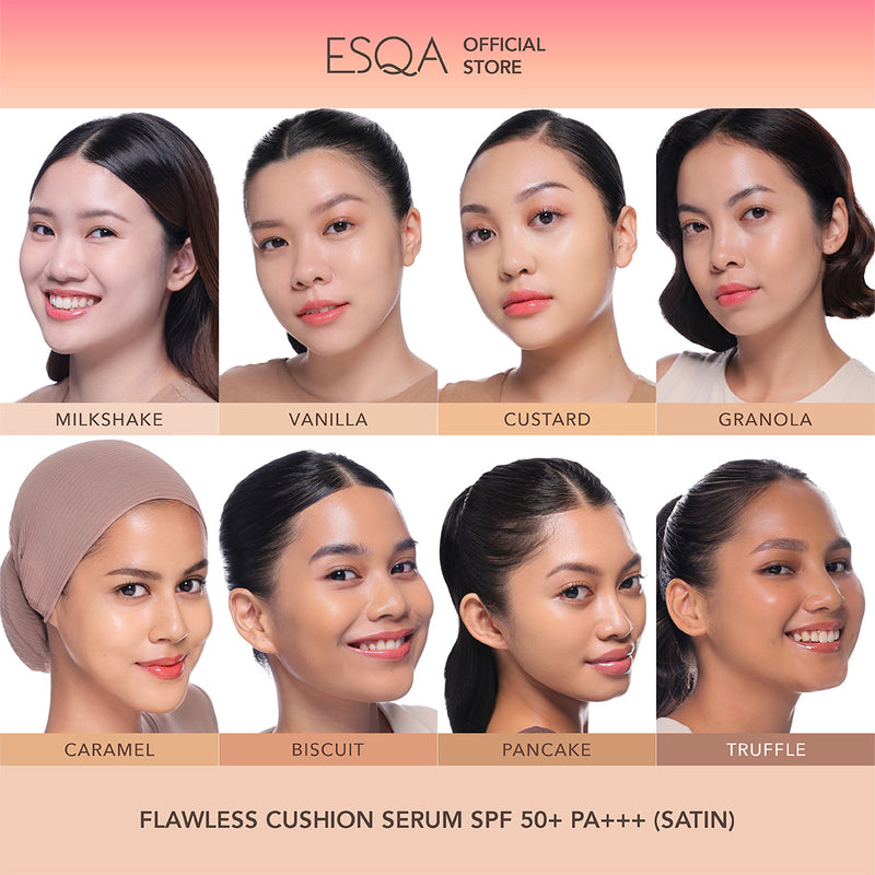 ESQA (Refill) Flawless Cushion Serum SPF 50+ PA+++ - Satin